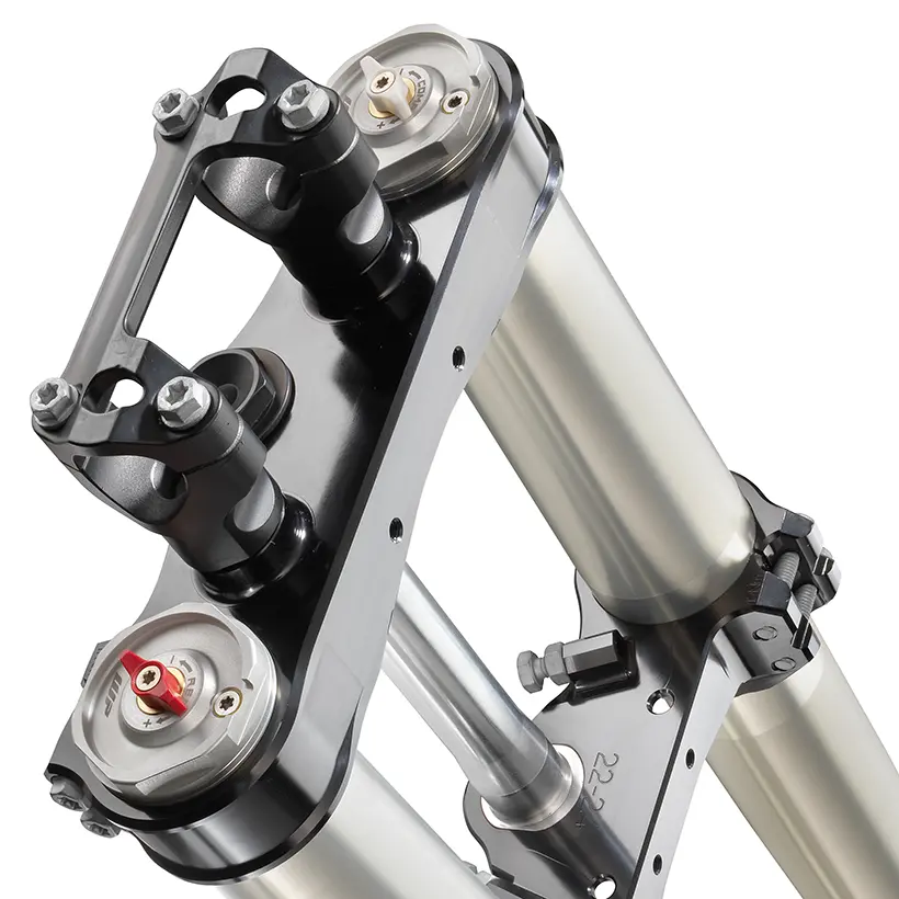CNC-machined triple clamps